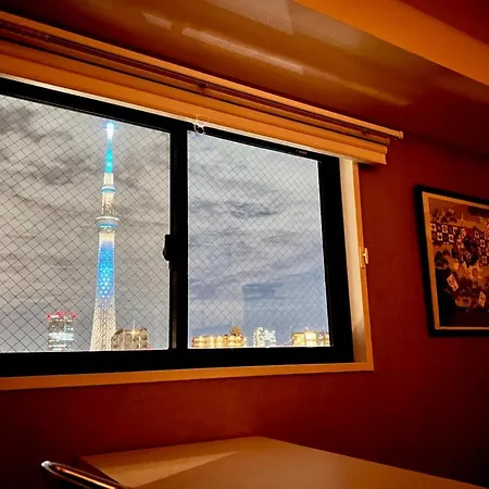 東京都浅草スカイツリービューテラス 浅草寺3分 浅草駅6分 2-10人 成田&羽田空港直通アパートメント エクステリア 写真