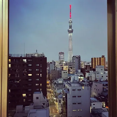 東京都浅草スカイツリービューテラス 浅草寺3分 浅草駅6分 2-10人 成田&羽田空港直通アパートメント エクステリア 写真